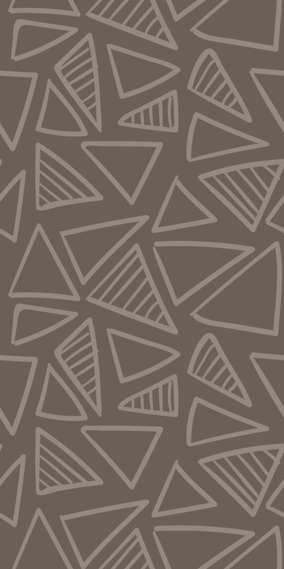 Tapis vinyle nordique motif rayé triangle marron - TenStickers