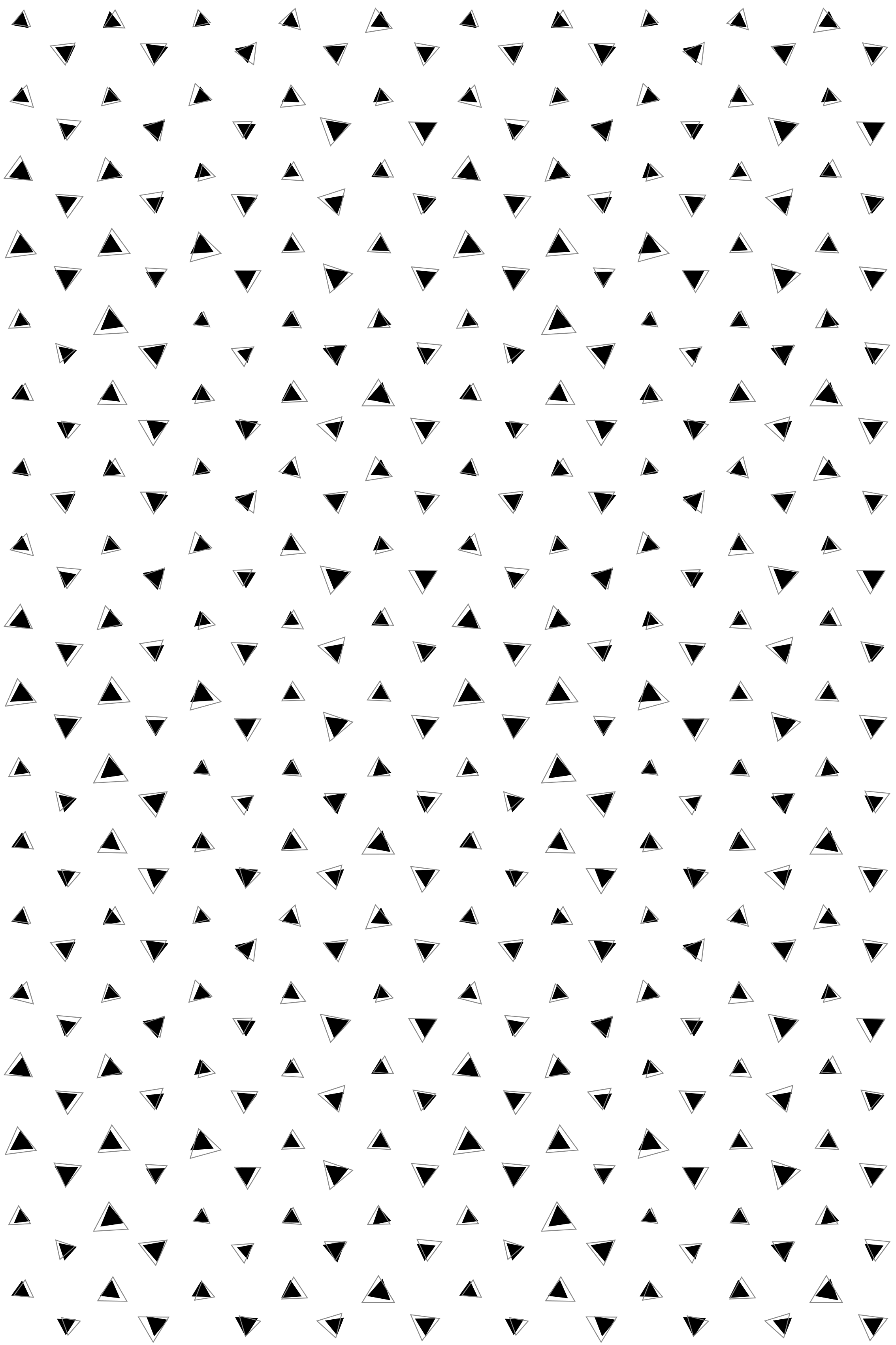 Tapis vinyle nordique triangles 3d noirs et gris - TenStickers