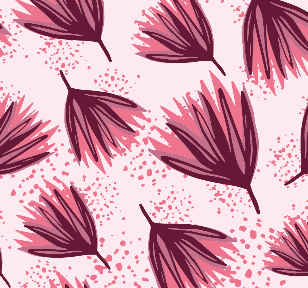 Tapis vinyle nature motif lotus abstrait - TenStickers