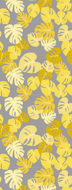 Tapis vinyle nature feuille monstera pantone - TenStickers