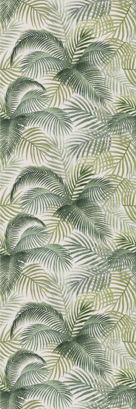 Tapis vinyle nature feuilles vertes sauvages - TenStickers