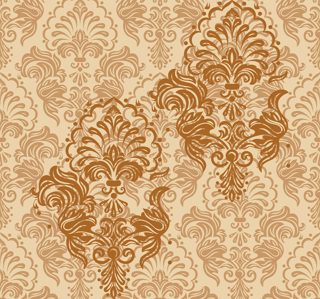 Tapis vinyle vintage motif ancien aux couleurs chaudes - TenStickers