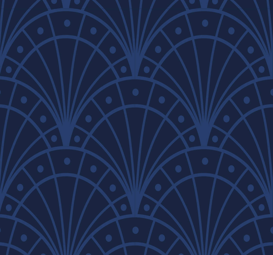 Tapis vinyle vintage bleu marine art déco - TenStickers