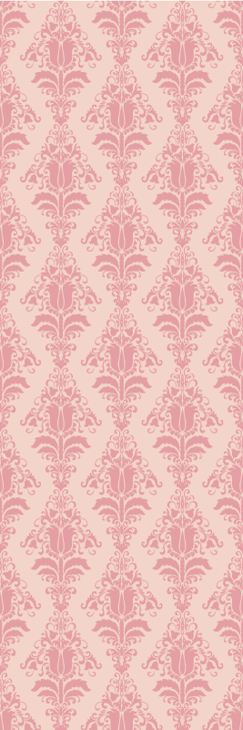 Tapis vinyle vintage motif floral rose provincial - TenStickers