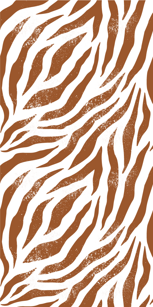 Tapis vinyle animal imprimé zèbre marron - TenStickers