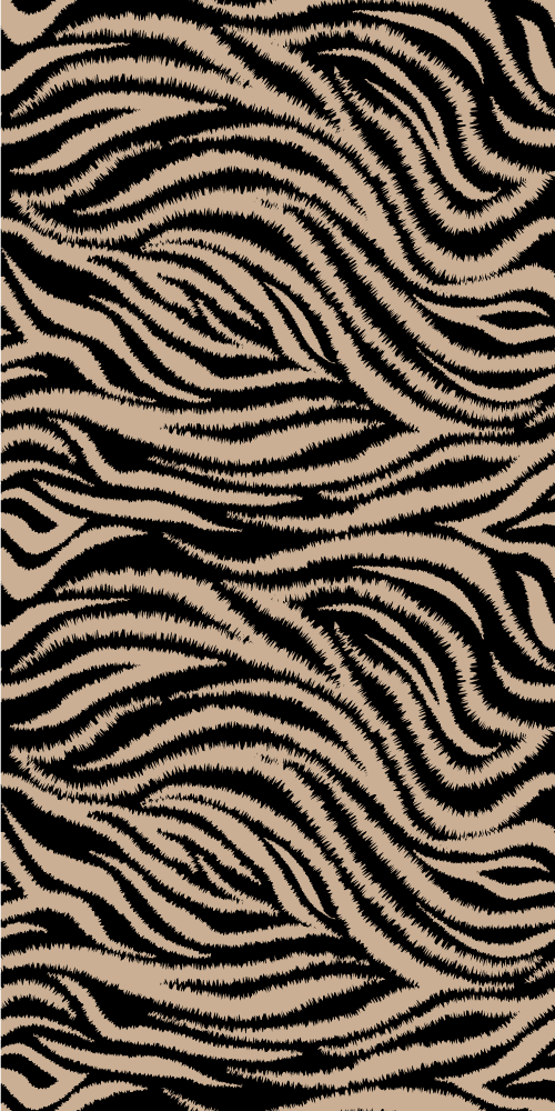 Tapis vinyle animal motif rayures zèbre - TenStickers