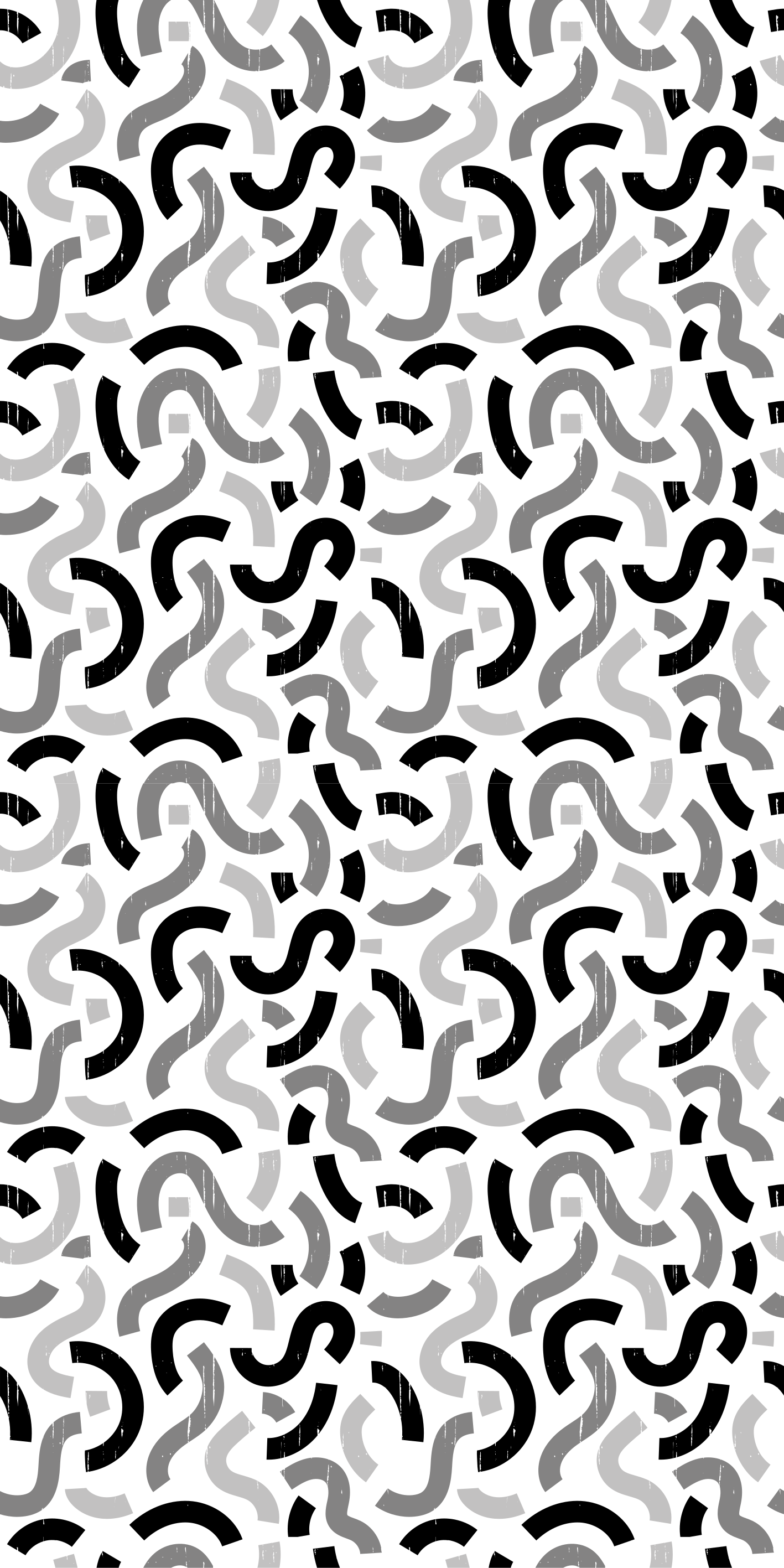 Tapis vinyle texture motifs formes noires et blanches - TenStickers