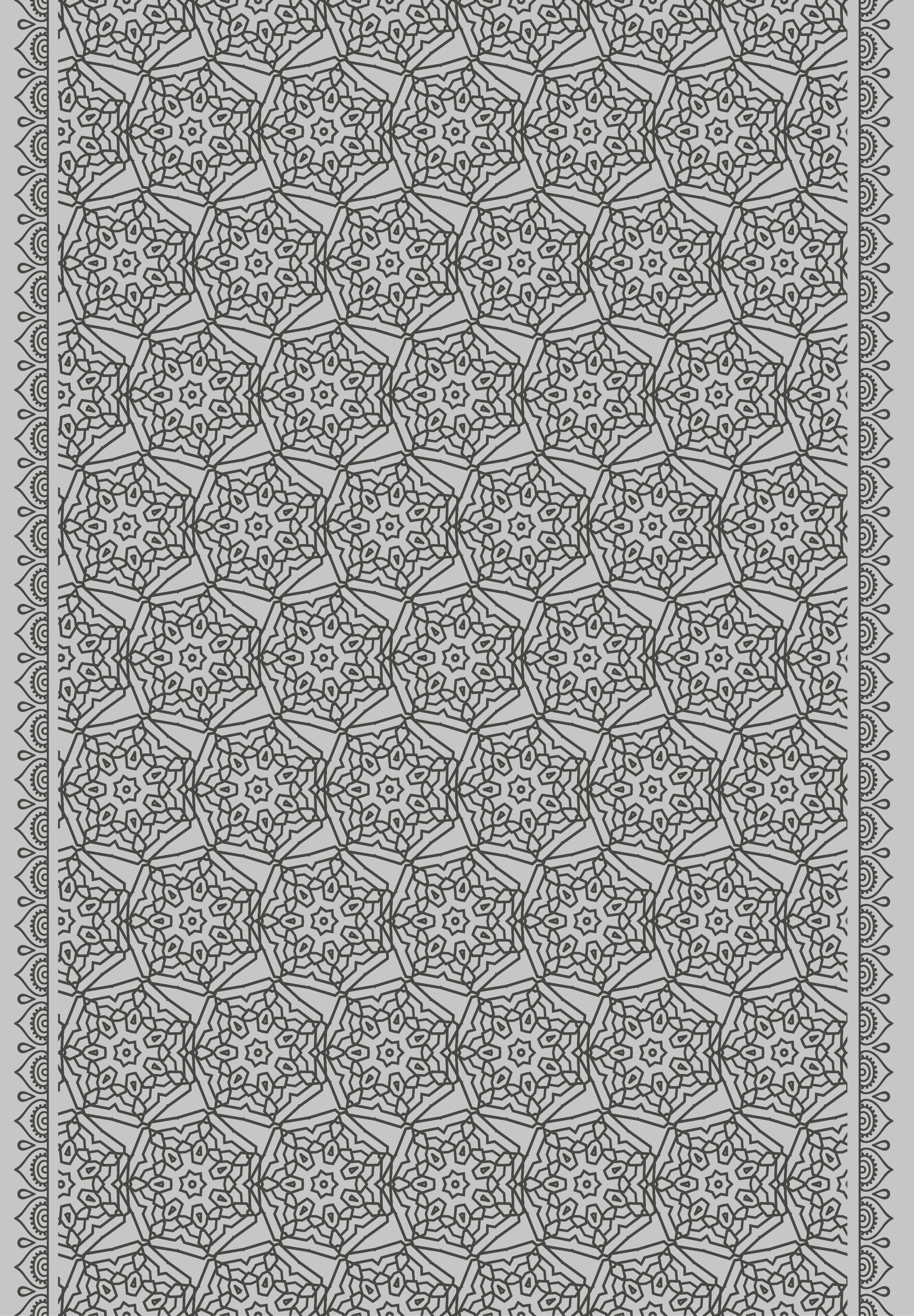 Tapis vinyle texture style carreaux arabes abstraits - TenStickers