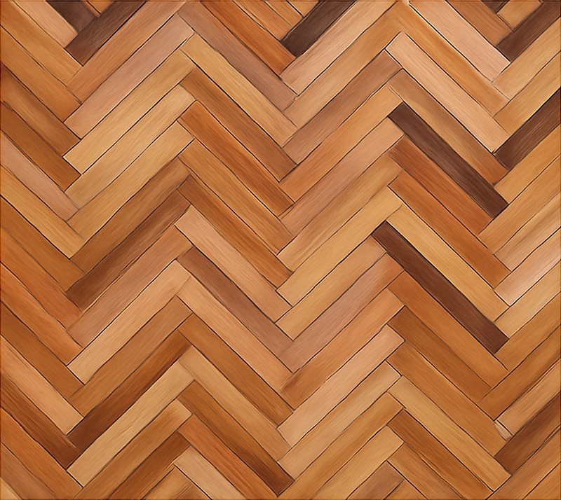 Tapis vinyle texture parquet en chevron chêne classique - TenStickers