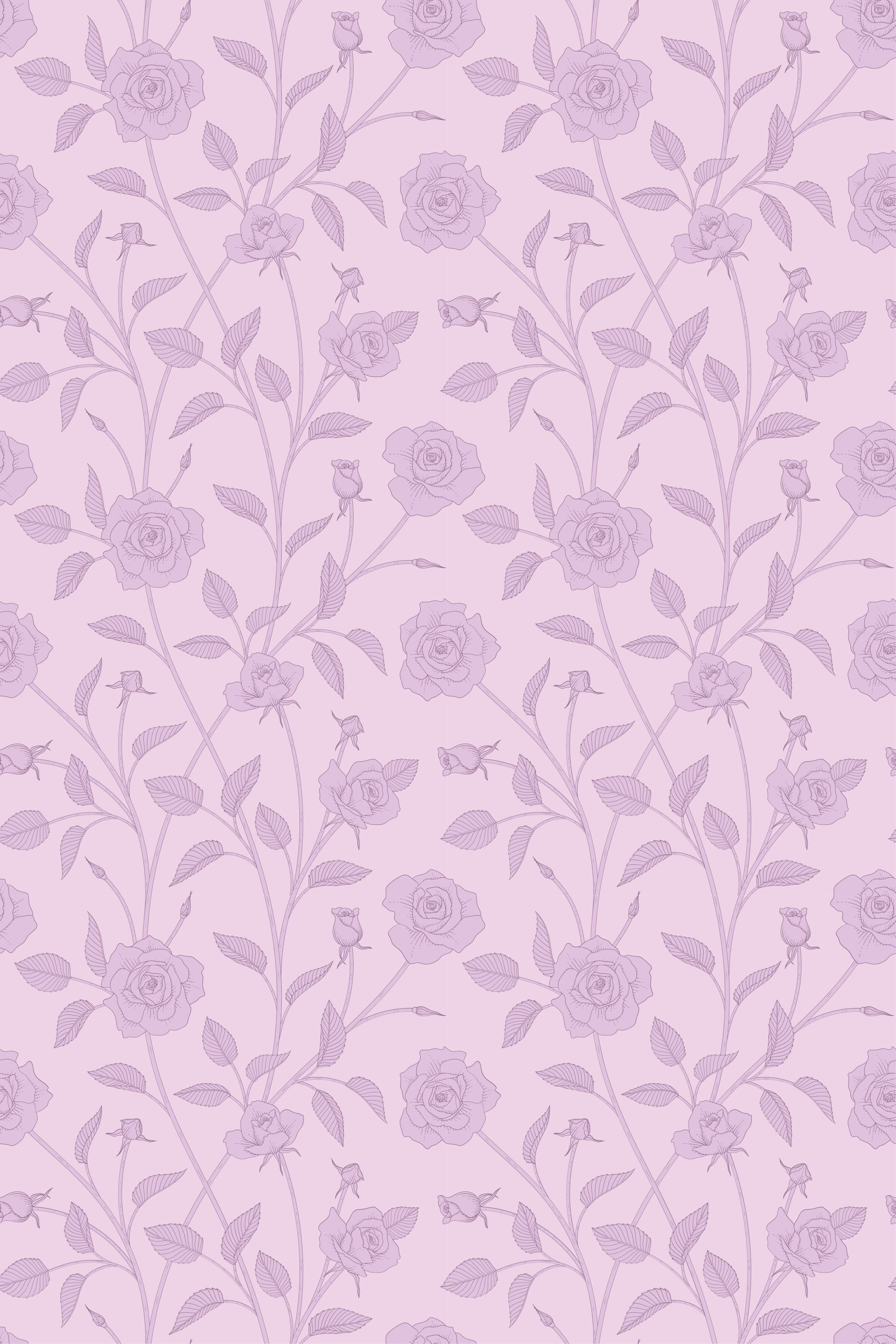 Tapis vinyle vintage roses anciennes sur fond violet - TenStickers