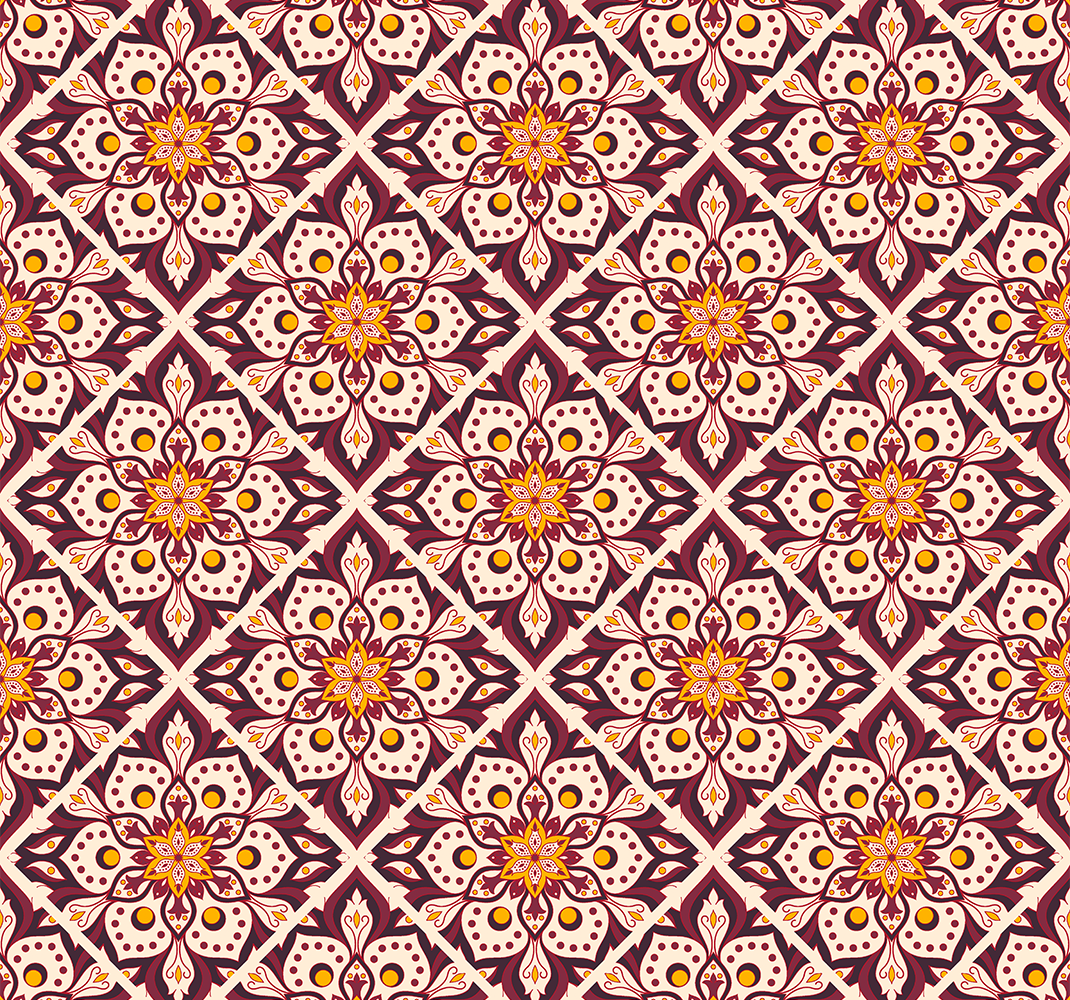 Tapis vinyle vintage motif château classique - TenStickers