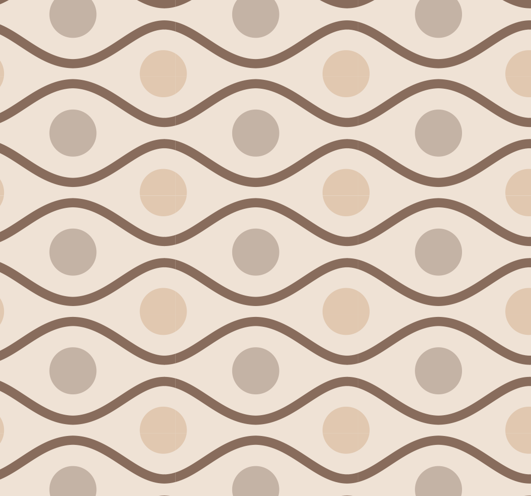Tapis vinyle vintage beige style années 70 - TenStickers