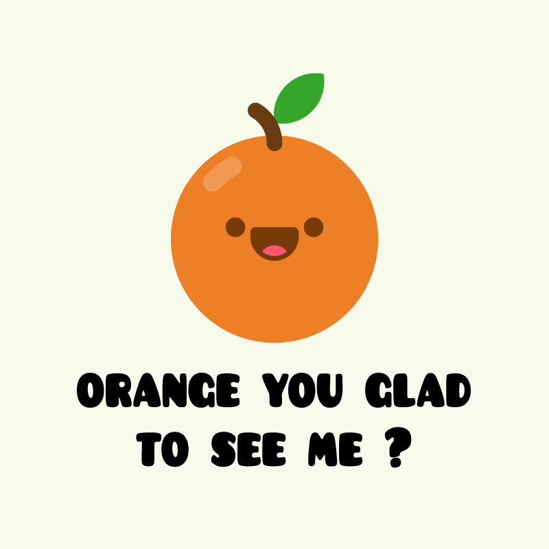 Tapis vinyle citation citation drôle en orange - TenStickers
