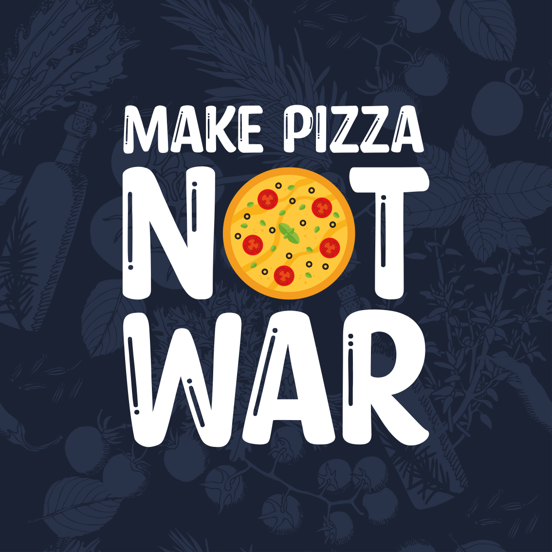 Tapis vinyle citation des citations amusantes pizza - TenStickers