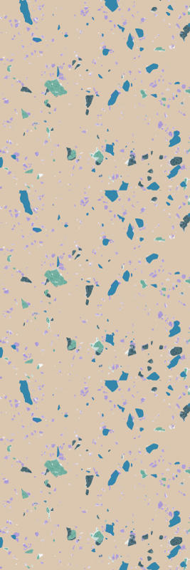 Tapis vinyle texture terrazzo coloré - TenStickers