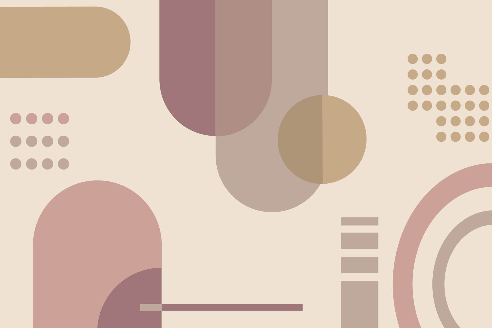 Tapis vinyle géométrique motif gris et marron - TenStickers
