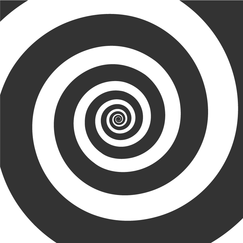 Tapis vinyle géométrique mouvement spirale - TenStickers