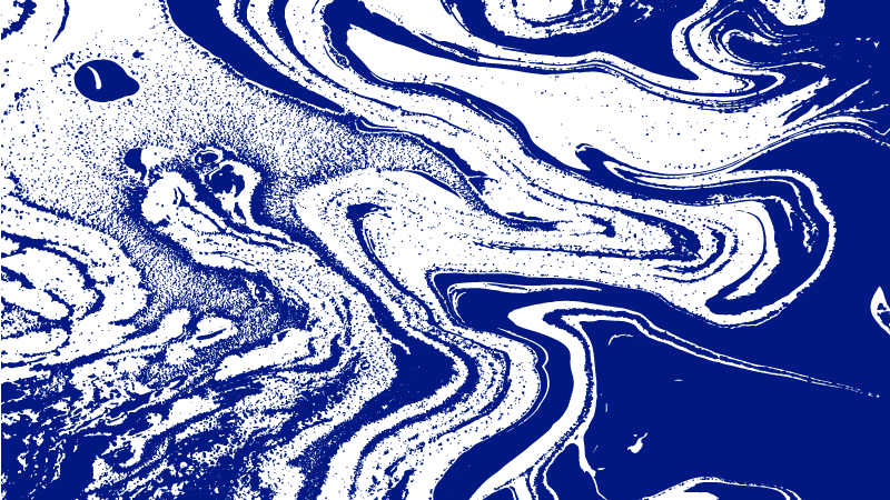 Tapis vinyle entrée aspect marbre bleu profond - TenStickers