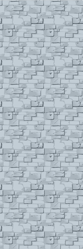Tapis vinyle gris pierres et briques réalistes - TenStickers