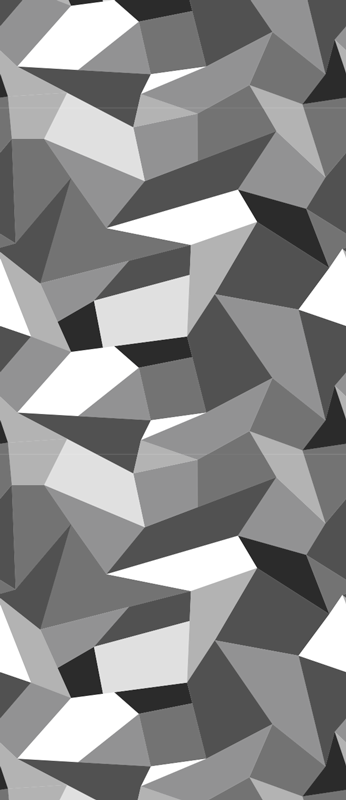 Tapis vinyle couloir triangles noirs et blancs - TenStickers