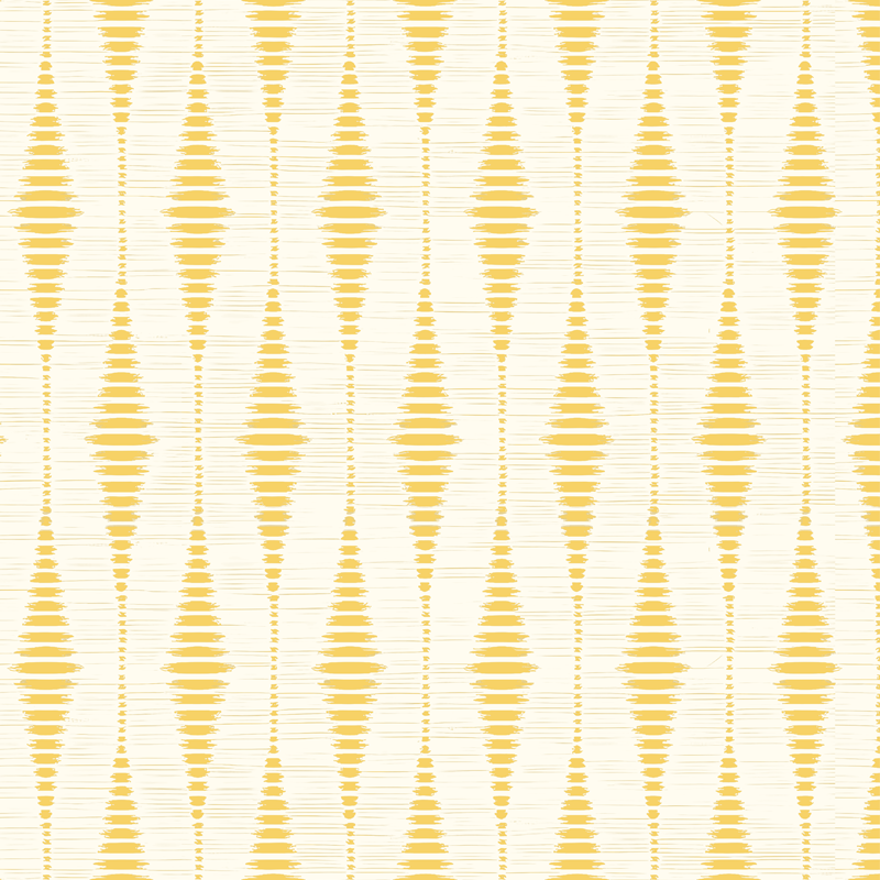 Tapis vinyle jaune ikat rabaul - TenStickers