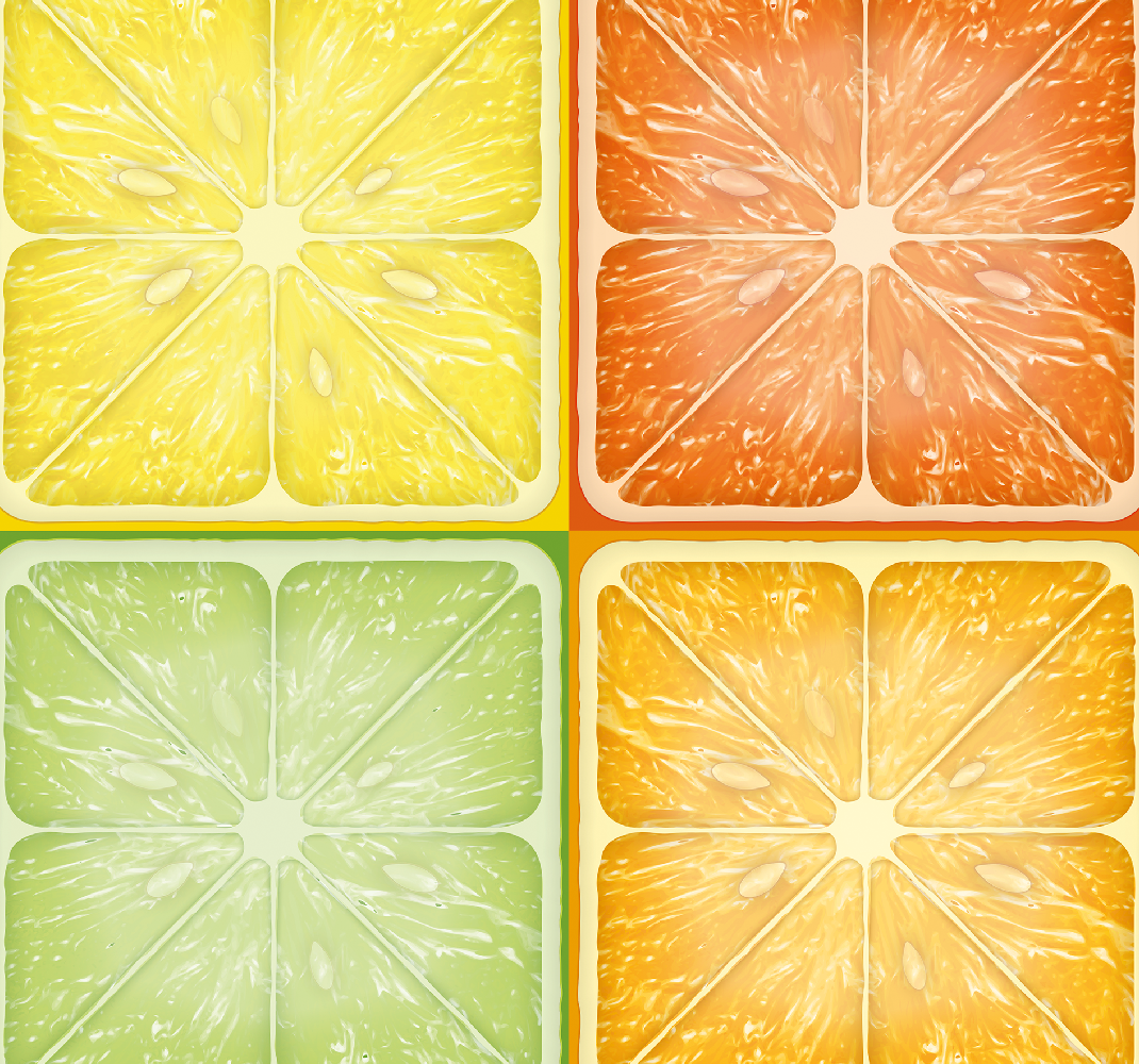 Tapis vinyle jaune texture citron colorée - TenStickers