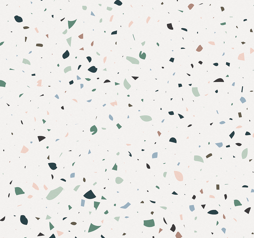 Tapis vinyle blanc terrazo - TenStickers