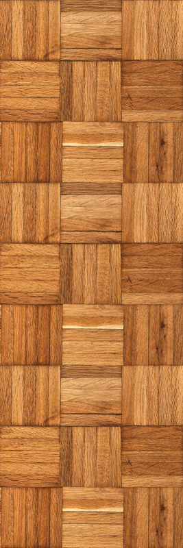 Tapis vinyle marron motif carreaux bois sans joint - TenStickers