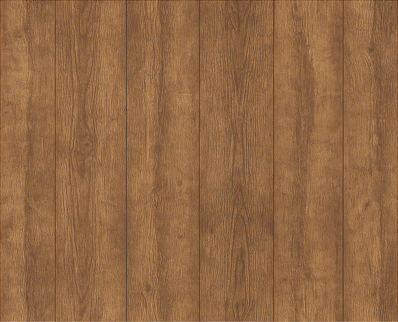 Tapis vinyle marron effet planche de noyer rustique - TenStickers
