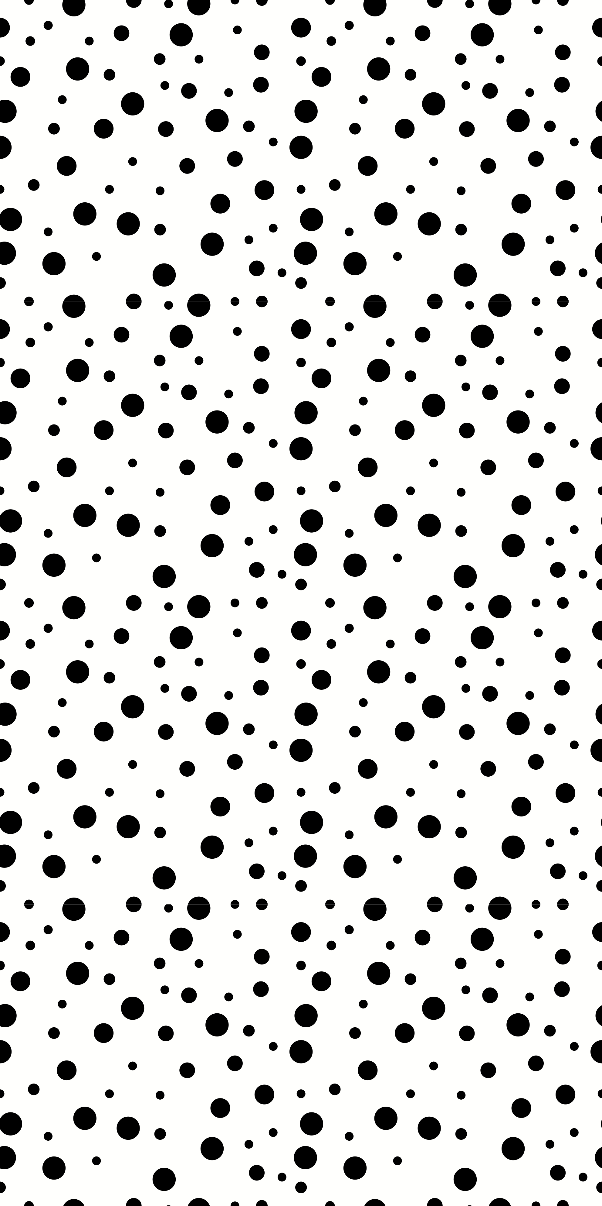Tapis vinyle noir à pois noirs sur blanc - TenStickers