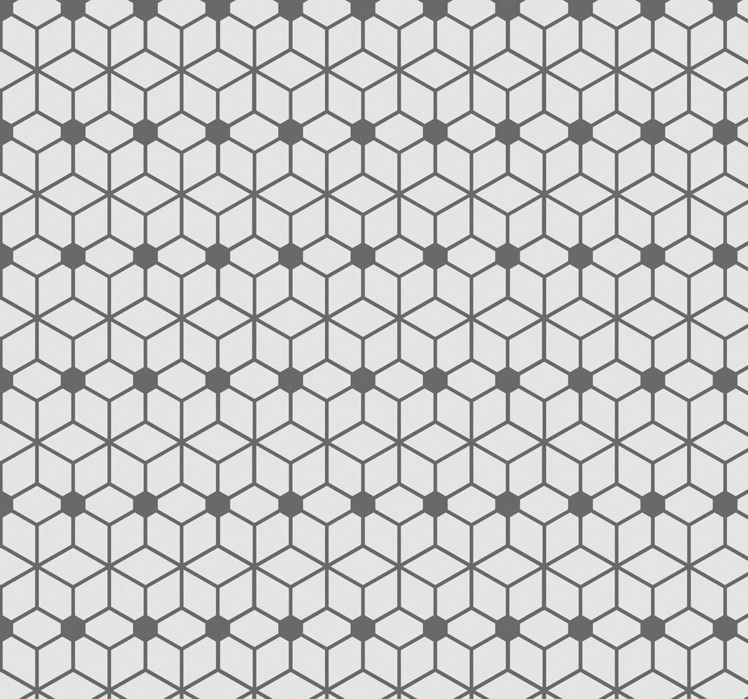 Tapis vinyle extérieur mosaïque grise - TenStickers