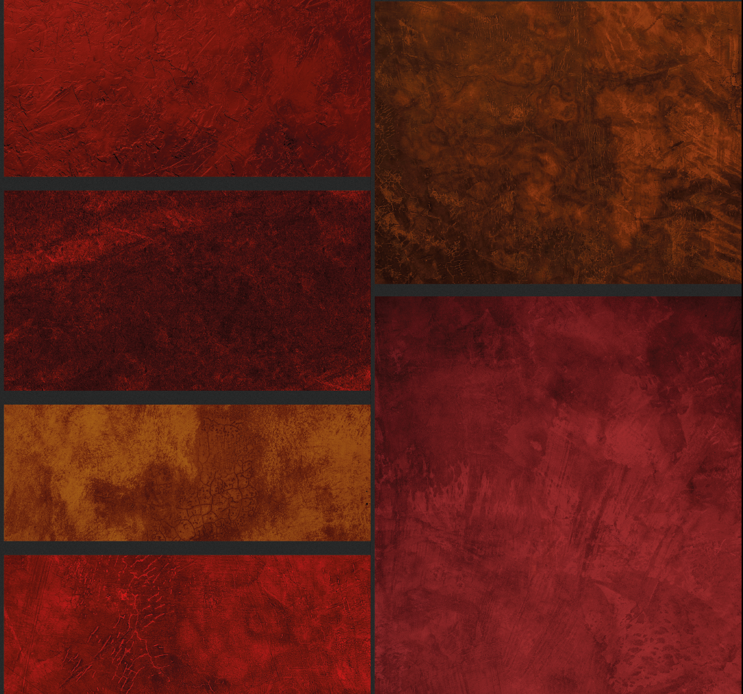 Tapis vinyle rouge motif patchwork texturé - TenStickers