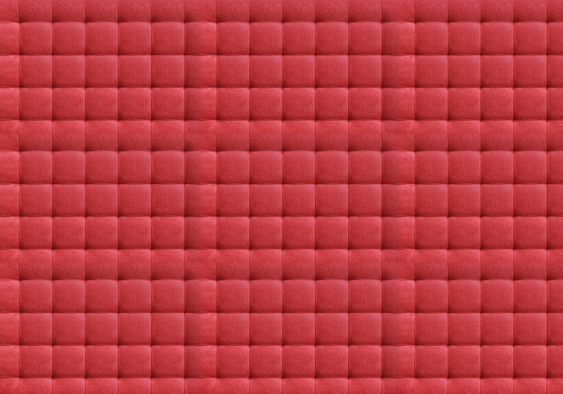 Tapis vinyle rouge avec rembourrage en cuir rouge - TenStickers