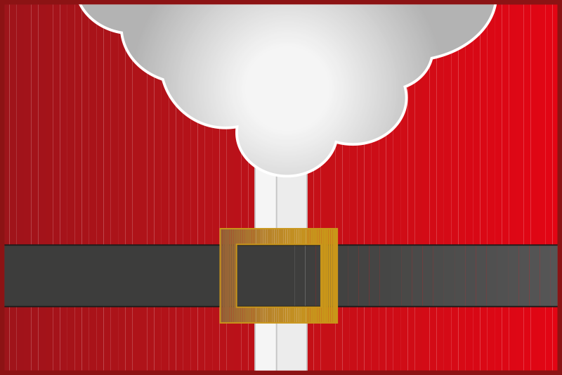 Tapis vinyle rouge vêtements de noël du père noël - TenStickers