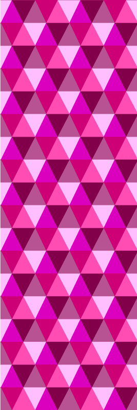 Tapis vinyle rose géométrique fuchsia - TenStickers