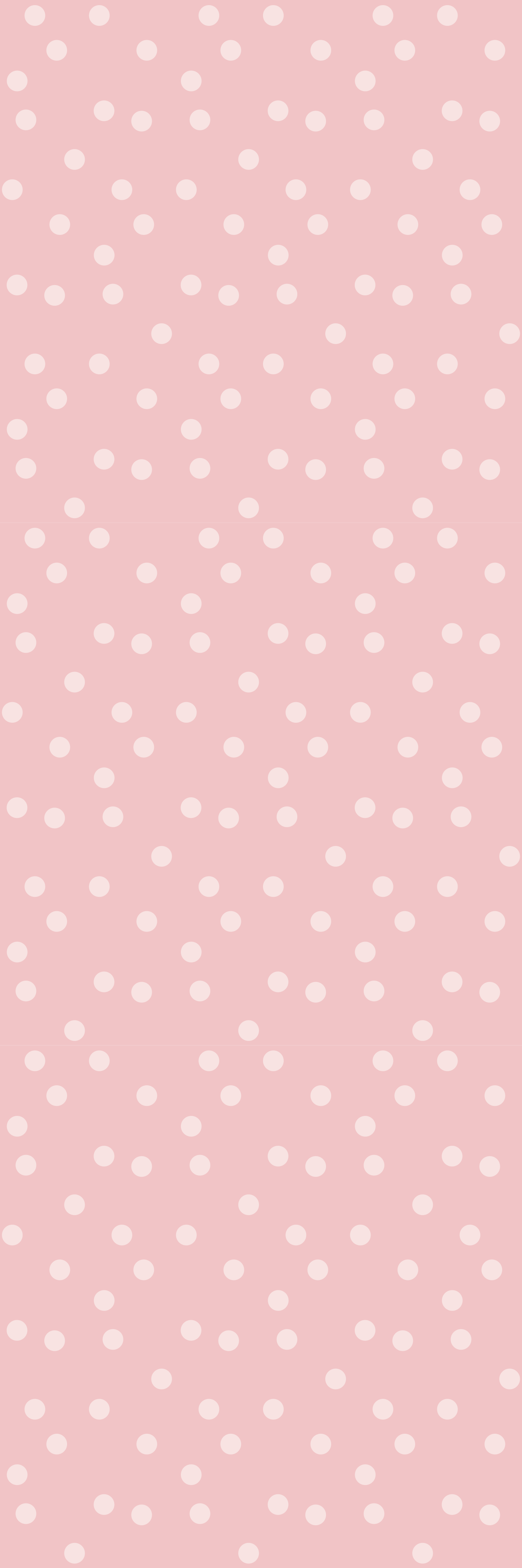 Tapis vinyle rose à pois pastel doux - TenStickers