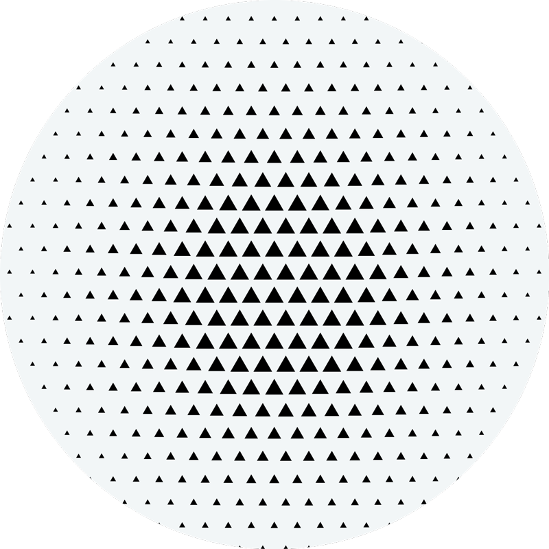 Tapis vinyle géométrique formes géométriques triangulaires - TenStickers