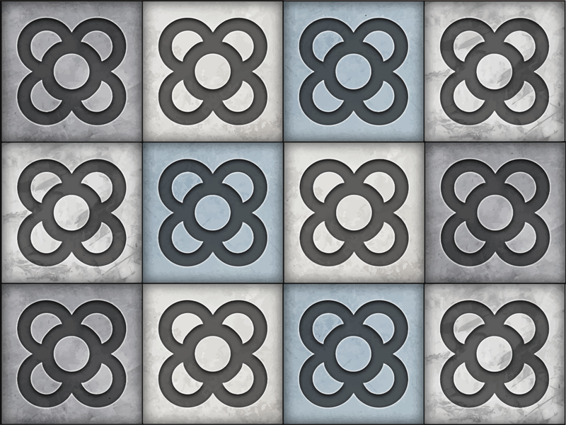 Tapis vinyle carreaux de ciment de Barcelone - TenStickers