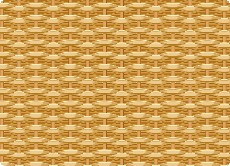 Tapis vinyle effet tressé texture bois - TenStickers