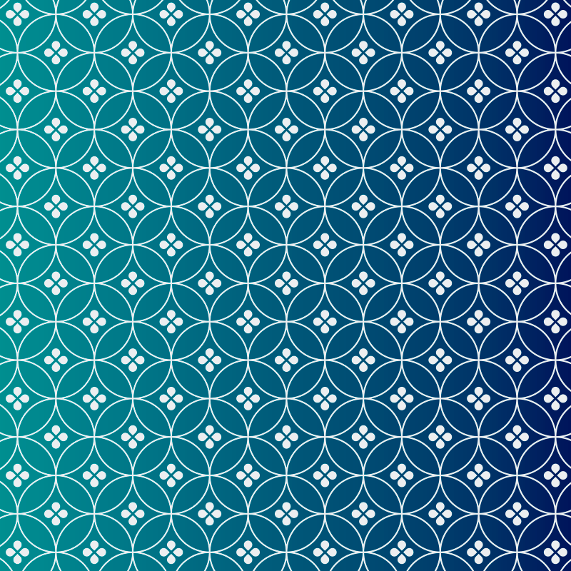 Tapis vinyle géométrique superposé bleu - TenStickers