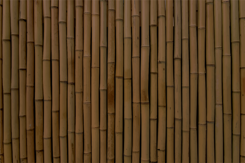 Tapis vinyle texture motif à lattes en bambou - TenStickers