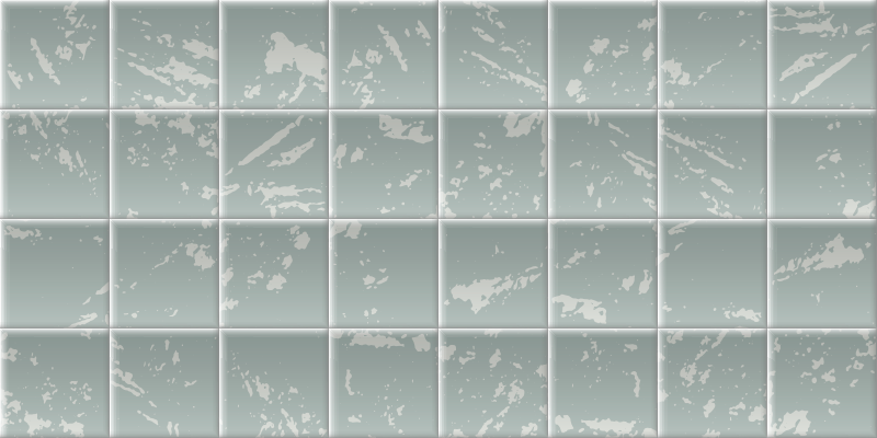 Tapis vinyle salle de bain effet carrelage marbré - TenStickers