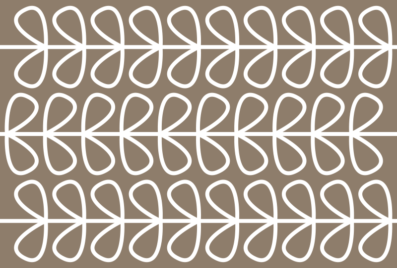 Tapis en vinyle ethnique vinyle feuilles beige - TenStickers