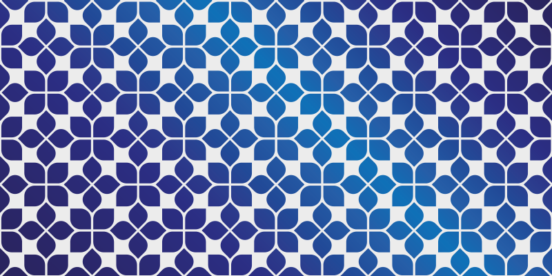 Tapis vinyle géométrique carreaux géométriques décolorés - TenStickers