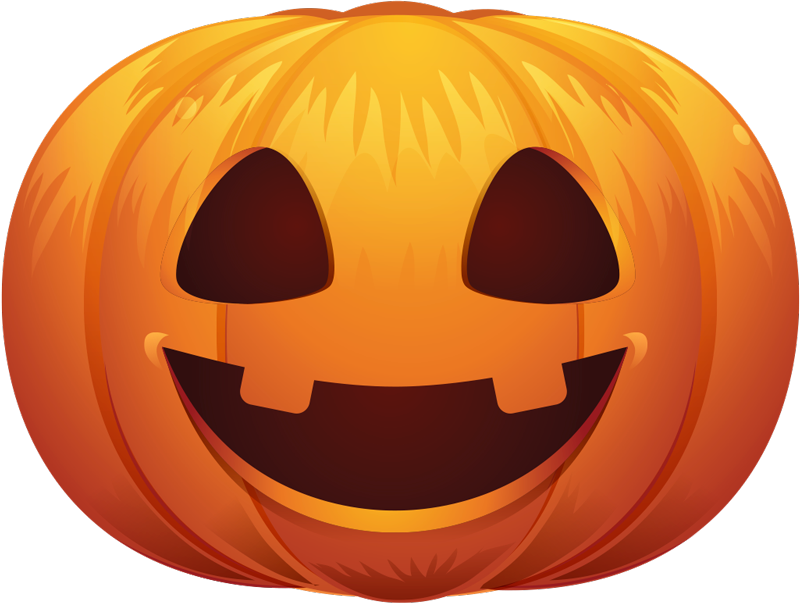Tapis vinyle pour halloween visage de citrouille - TenStickers