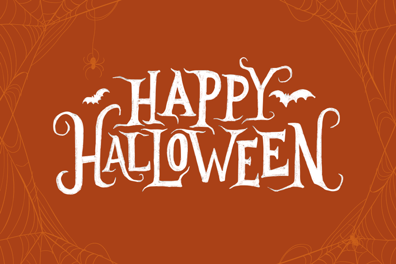 Tapis vinyle pour halloween message festif d'halloween - TenStickers