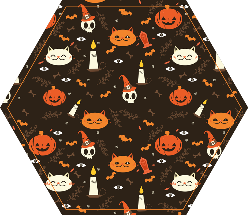 Tapis vinyle pour halloween motif festif halloween - TenStickers