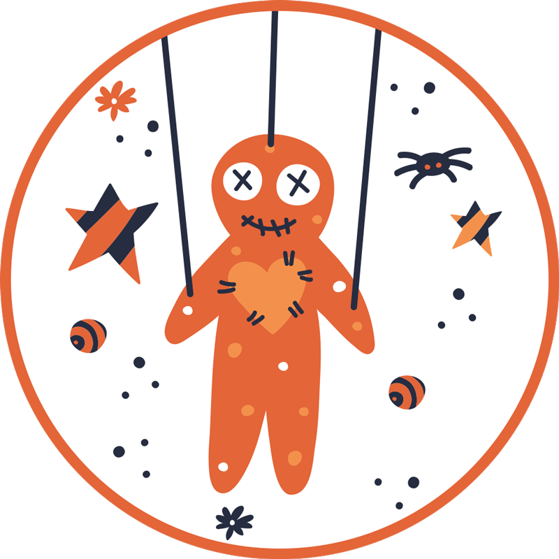 Tapis vinyle pour halloween pain d'épice halloween - TenStickers