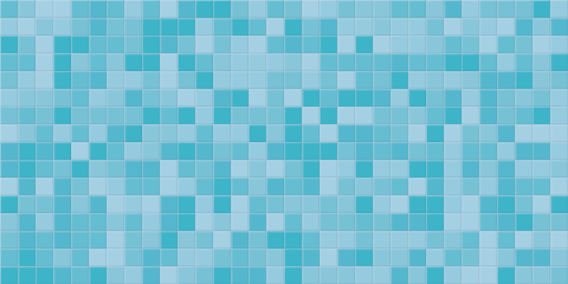 Tapis vinyle carreaux de ciment mosaïque aqua - TenStickers