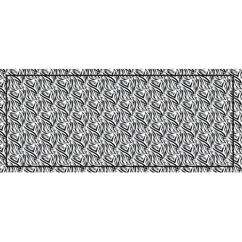 Tapis vinyle motif animal torsions de zèbre - TenStickers